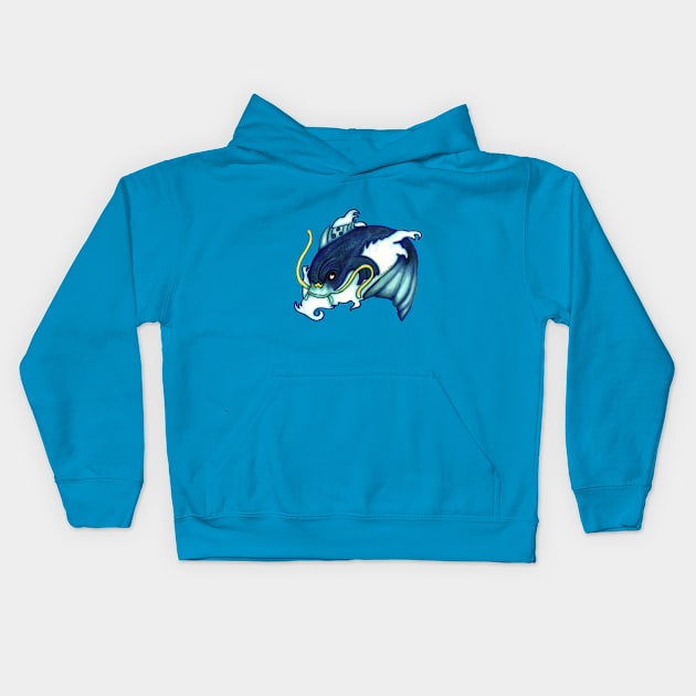 Fish Kids Hoodie by brigillustration